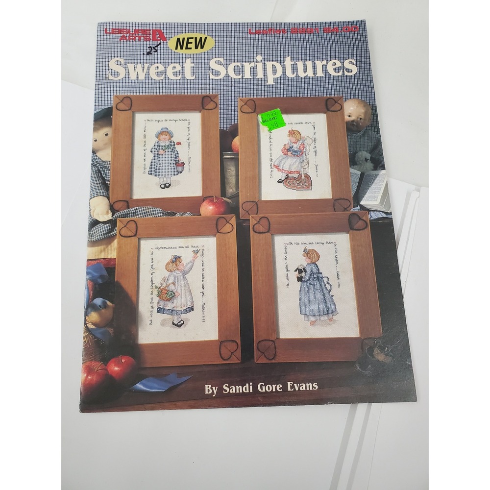 Leisure Arts Sweet Scriptures Cross Stitch Pattern Sandi Gore Evans 1992 Booklet